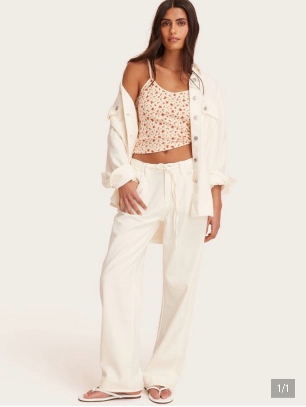 Target X Parke Mid-Rise Drawstring Baggy Jeans